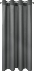 KRÁTKY ZÁVES NA KRÚŽKOCH RITA 140X175 CM GRAFITOVÁ