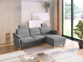 XXXLutz ROHOVÁ SEDAČKA, textil, sivá Sit & More - Sedačky - 000144019723