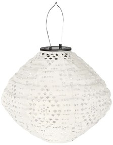 Biely vonkajší solárny LED lampáš (výška 22 cm) Harwood – House Nordic