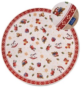 Červený okrúhly koberec s vianočným motívom ø 150 cm Red Christmas – Villeroy&amp;Boch