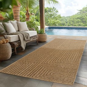 Ayyildiz, Kusový koberec Timber 1404 beige - na von aj na doma, 240x340, béžová, chodba / predsieň