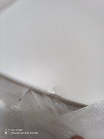 AKCIA Biely jedálenský stôl OSLO 90x90 II. akosť