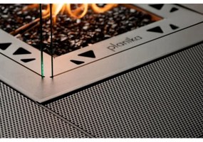 Planika Square Table GAS - Vonkajší plynový krb 79,7x90 cm 10kW