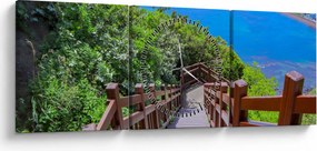Obraz - Panoráma (s hodinami) (90x30 cm)
