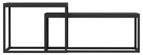 Odkladací stolík Leka Black, 2 ks