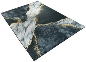 Koberec CRYSTAL PRINT tmavozelený / zlatý