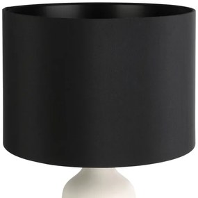 Eglo 43824 - Stolná lampa VINOZA 1xE27/40W/230V čierna/biela