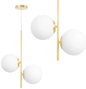 Toolight Toolight, závesné svietidlo 2xE27, G118-2CP, zlatá, OSW-09737