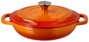 Silvercrest®  Liatinová servírovacia panvica, 2,4 l (oranžová)  (100393065)