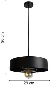 Luster na lanku VEST 1xE27/60W/230V