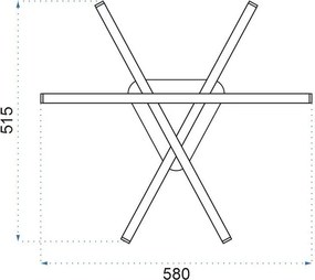 Toolight - Moderné LED stropné svietidlo 59x59cm APP397-C, chrómová, OSW-06913