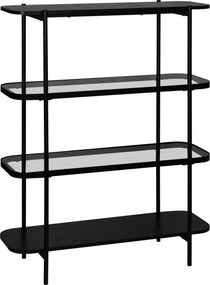 XXXLutz REGÁL, sivá, čierna, železo, 90/120/34 cm Xora - Regály - 007968032602