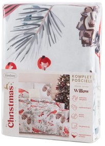 VIANOČNÉ OBLIEČKY Z MIKROVLÁKNA WILLOW 200X220 CM, 2KS 70X80 CM VZOROVANÉ