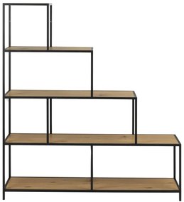 Knižnica SARON dub/čierna