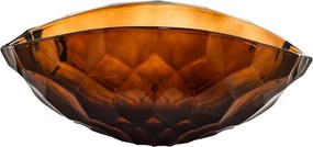 KRIŠTÁĽOVÁ MISKA BOHEMIA HONEY COMB SMOKEY 405MM