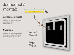 Zrkadlo do kúpeľne s LED osvetlením M13