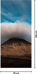 Fototapeta na dvere - Mrak nad vrcholkom (95x205cm)