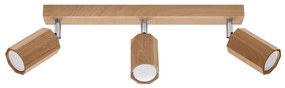 Sollux SL.1030 - Bodové svietidlo ZEKE 3xGU10/40W/230V dub