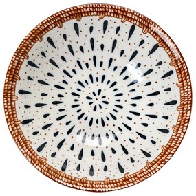 Mísa na polévku Bílá Černá 15x5 cm / 300 ml - Ř 15x5 cm / 300 ml