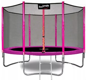 Trampolína s vonkajšou sieťou 305 cm - RUŽOVÁ