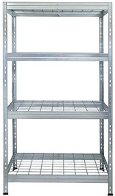Kovový regál RIMS300 EB38 pozinkovaný 180x90x45 cm – 4 police/300 kg