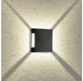 Brilagi - LED vonkajšie nástenné svietidlo QUADRAY LED/4W/230V čierne IP65