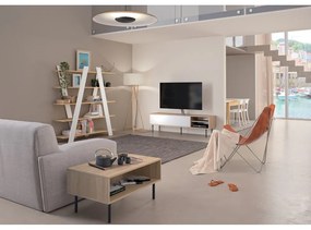 TV stolík v dekore duba v bielo-prírodnej farbe 165x40 cm Ampère – TemaHome