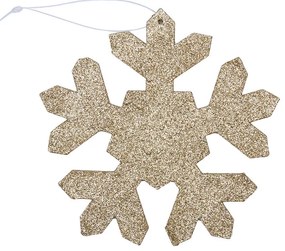 DECOLED Snehová vločka I, priemer 15 cm, zlatá