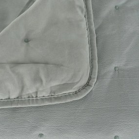 Sivozelený prešívaný pléd 230x280 cm – Ixia