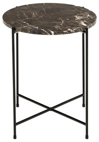 Okrúhly odkladací stolík s mramorovou doskou ø 42 cm Avila – Actona