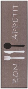 Hanse Home, Koberec behúň Cook & Clean 105724 Brown White, 50x150, hnedá, kuchyňa