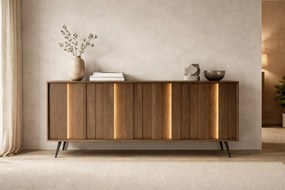 Komoda Flaro 183 cm s osvetlením - dub dunin