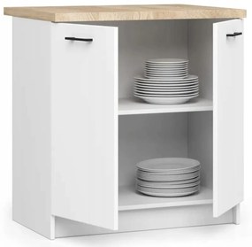 Kuchynská skrinka OLIVIA S80 2D - biela
