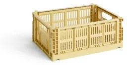 Úložný box Crate Recyklovaná zlatá žltá M HAY