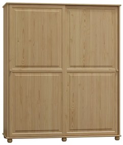 Skriňa s posuvnými dverami, široká - SK23: Biela čisto vešiaková 120cm