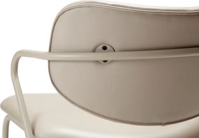 Béžové kreslo z imitácie kože Zed – DAN-FORM Denmark