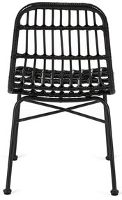Záhradná stolička Wendats (čierna) . Akcia -20%. Vlastná spoľahlivá doprava až k Vám domov. 1119311
