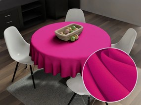 Biante Dekoračný okrúhly obrus Rongo RG-096 Fuchsiový Ø 110 cm