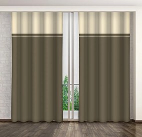 Elegantný záves tmavšej olivovej farby Dĺžka: 250 cm