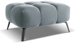 Svetlomodrá zamatová podnožka Nalu – Makamii