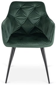 Stolička STAR zelená velúrová