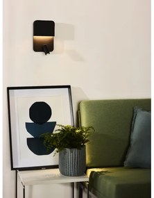 Lucide 79200/08/30 - LED Nástenné svietidlo BOXER LED/5W/230V + LED/5W USB čierna