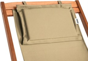 Záhradné lehátko SIENA, 94x60x94cm, béžová Jurhan