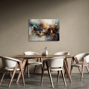 Sklenený obraz - Abstraktná grafika (70x50 cm)