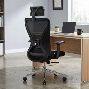 Kancelárska ergonomická stolička Neoseat NICOLE — čierna, nosnosť 150 kg