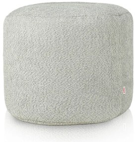 Taburetka Cilindro svetlo sivá bouclé