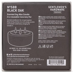 Vonná sójová sviečka doba horenia 40 h Black Oak – Gentlemen's Hardware