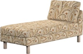 Poťah na ležadlo Karlstad, krátky farba produktu béžová látka zapletaná, vzorované