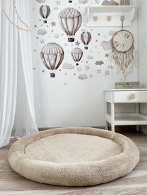 Detské plyšové hniezdo/ podložka na hranie, BEIGE