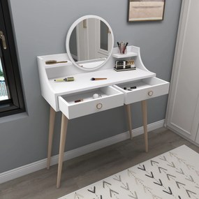 Designový toaletní stolek Melinda bílý